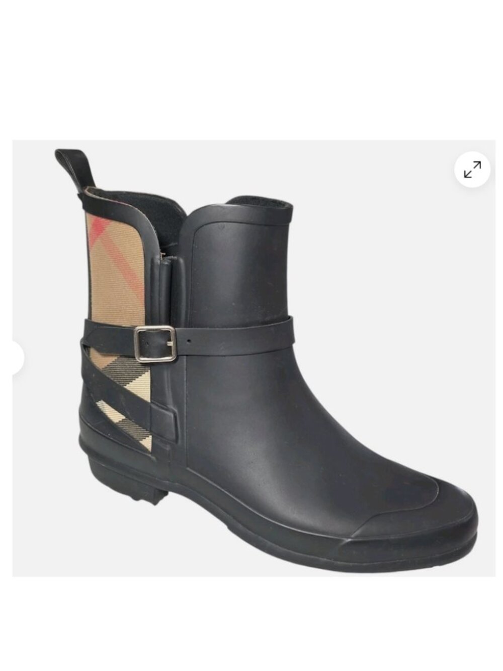 Burberry Riddlestone House Check Pattern Rain Boots